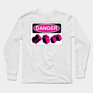 Danger Bricks Sign Long Sleeve T-Shirt